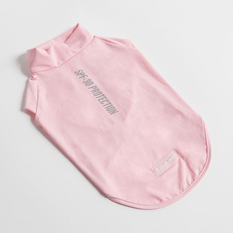 Sunblock Hunde-T-Shirt – Rosa