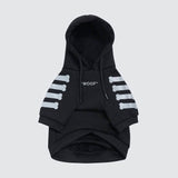 "WOOF" Hunde Hoodie - Schwarz & Reflektierend