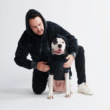 Velvet Human Kapuzenpullover - Obsidianschwarz
