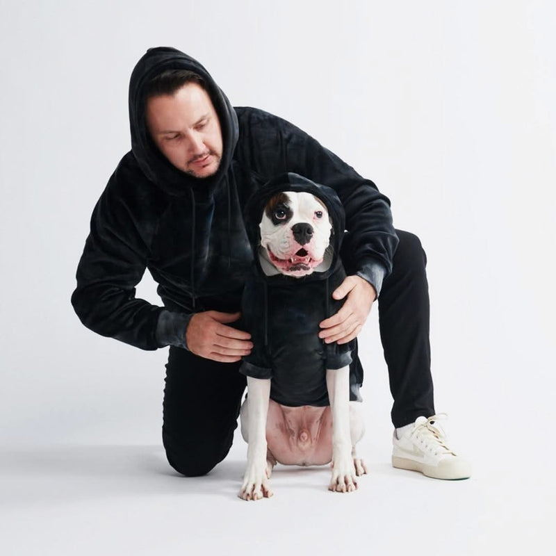 Velvet Human Kapuzenpullover - Obsidianschwarz