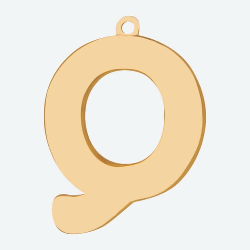 Hundeschmuck Buchstabenanhänger - Q