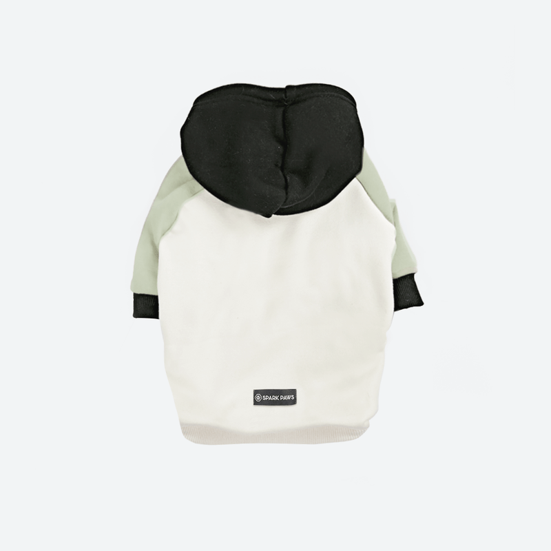 Oliv Creme Hunde Hoodie