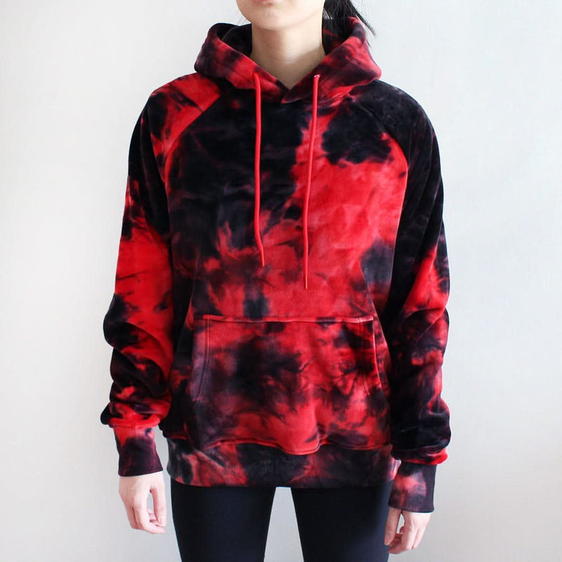 Velvet Human Kapuzenpullover - Rot & Schwarz