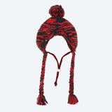 Gestrickte Hunde Pom Pom Mütze - Mehrfarbig